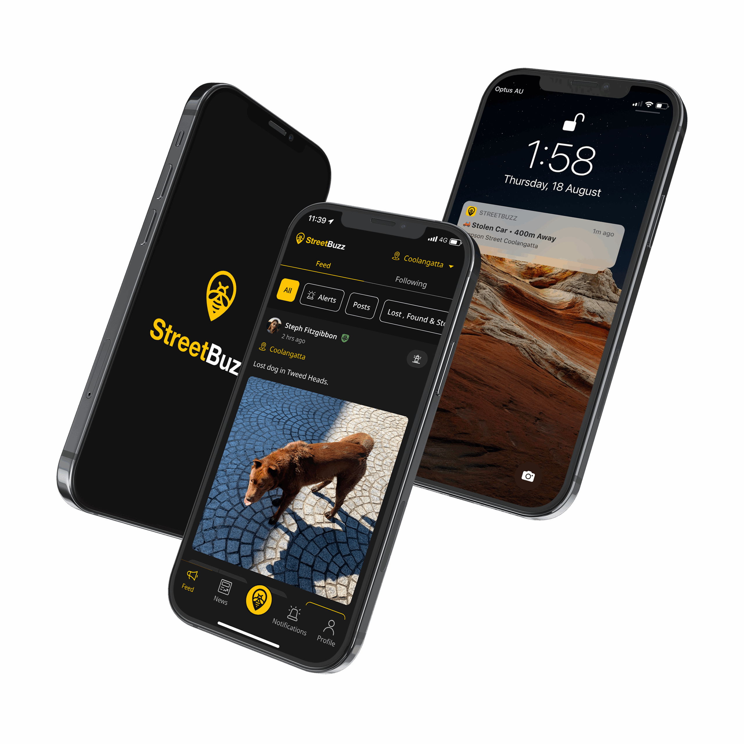StreetBuzz App User interface